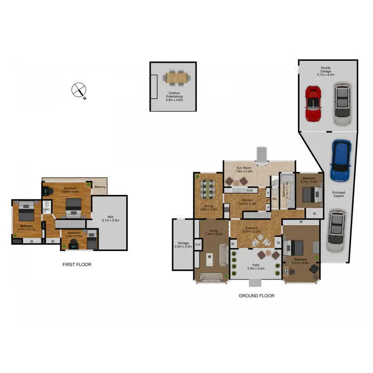 Floorplan of Homely house listing, 84 Jansz Crescent, Griffith ACT 2603