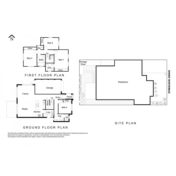 Floorplan of Homely house listing, 55 Strezlecki Grove South, Altona Meadows VIC 3028