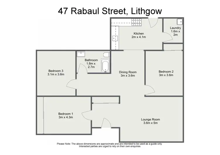Floorplan of Homely house listing, 47 Rabaul Street, Lithgow NSW 2790