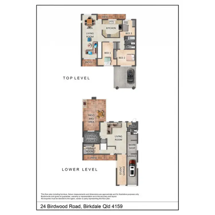 Floorplan of Homely house listing, 24 Birdwood Road, Birkdale QLD 4159