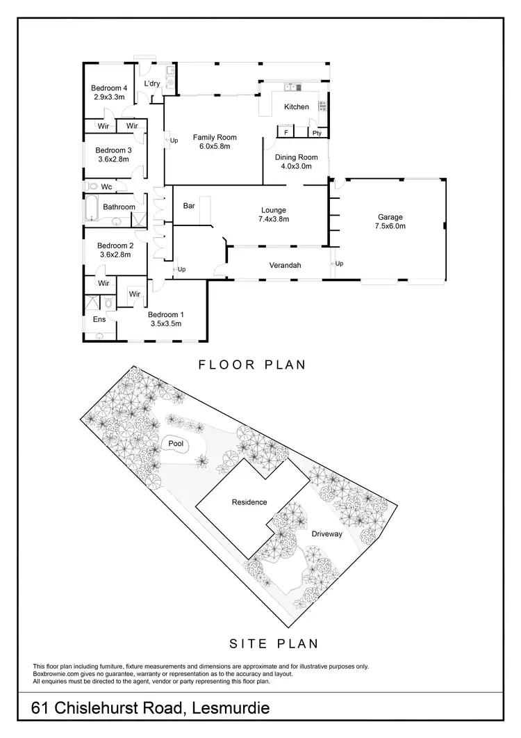 Floorplan of Homely house listing, 61 Chislehurst Road, Lesmurdie WA 6076