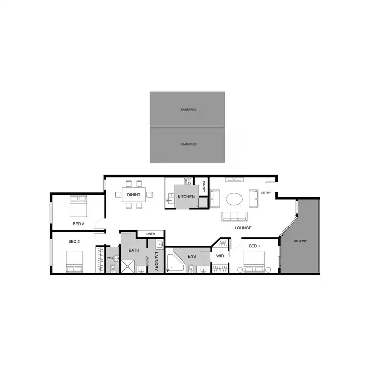 Floorplan of Homely apartment listing, 29/112 Baldwin Drive, Kaleen ACT 2617