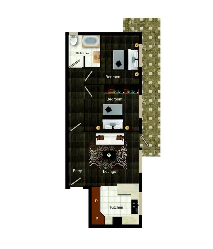 Floorplan of Homely unit listing, 15/12 Federal Avenue, Crestwood NSW 2620