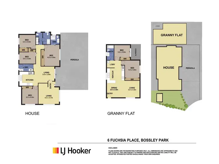 Floorplan of Homely house listing, 6 Fuchsia Place, Bossley Park NSW 2176