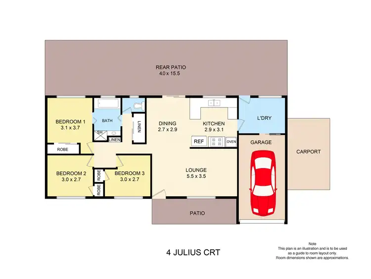 Floorplan of Homely house listing, 4 Julius Court, Marsden QLD 4132
