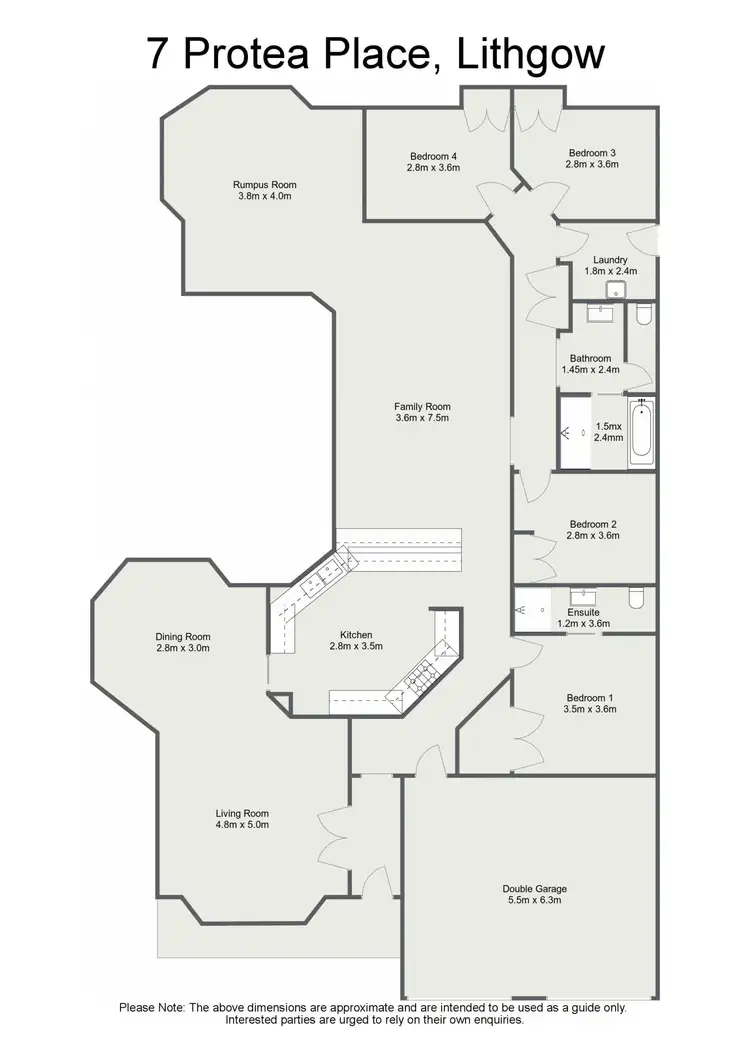 Floorplan of Homely house listing, 7 Protea Place, Lithgow NSW 2790