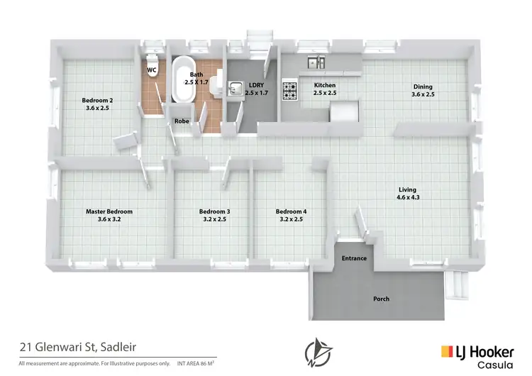 Floorplan of Homely house listing, 21 Glenwari Street, Sadleir NSW 2168
