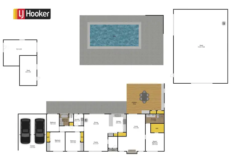 Floorplan of Homely house listing, 22-24 Hambrook Lane, Glengarry VIC 3854