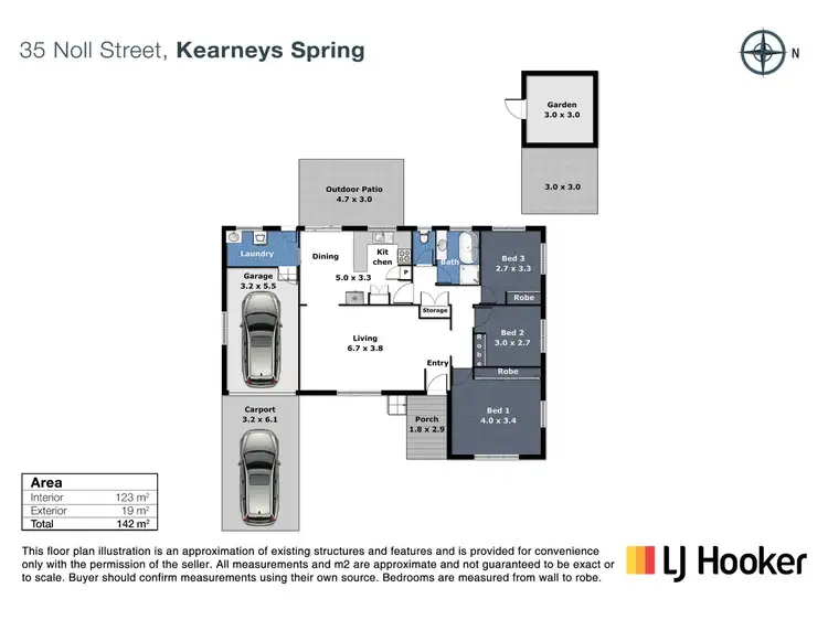 Floorplan of Homely house listing, 35 Noll Street, Kearneys Spring QLD 4350