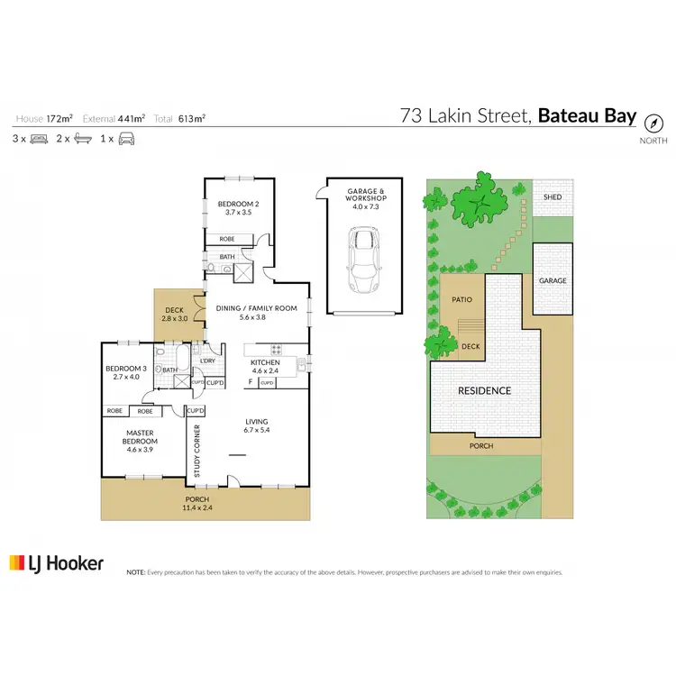 Floorplan of Homely house listing, 73 Lakin Street, Bateau Bay NSW 2261