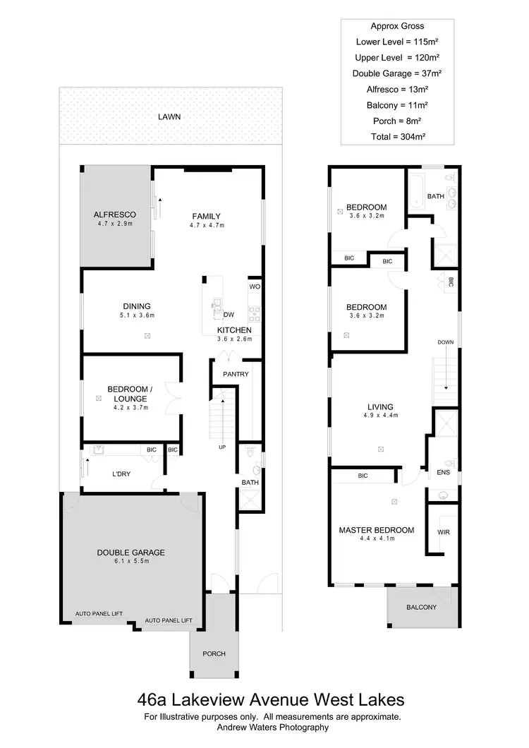 Floorplan of Homely house listing, 46A Lakeview Avenue, West Lakes SA 5021