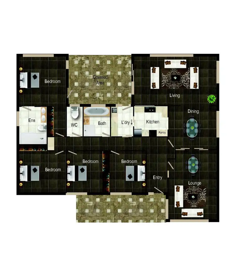 Floorplan of Homely house listing, 4 Viola Place, Queanbeyan NSW 2620