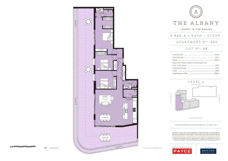 Floorplan of Homely apartment listing, 503/101-111 Willoughby Road, Crows Nest NSW 2065