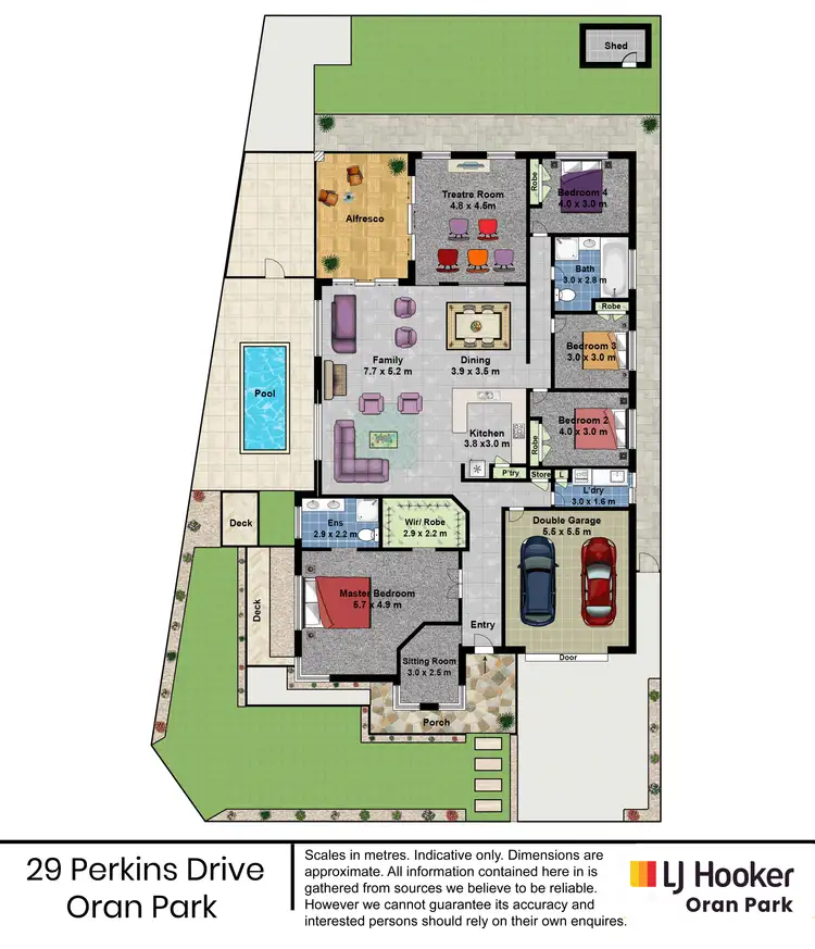 Floorplan of Homely house listing, 29 Perkins Drive, Oran Park NSW 2570