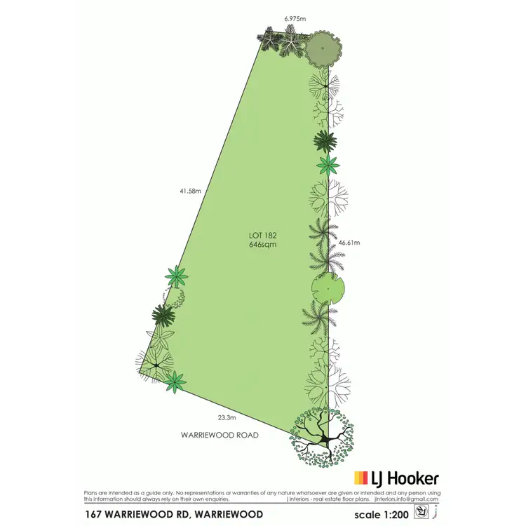 Floorplan of Homely land listing, 167 Warriewood Road, Warriewood NSW 2102