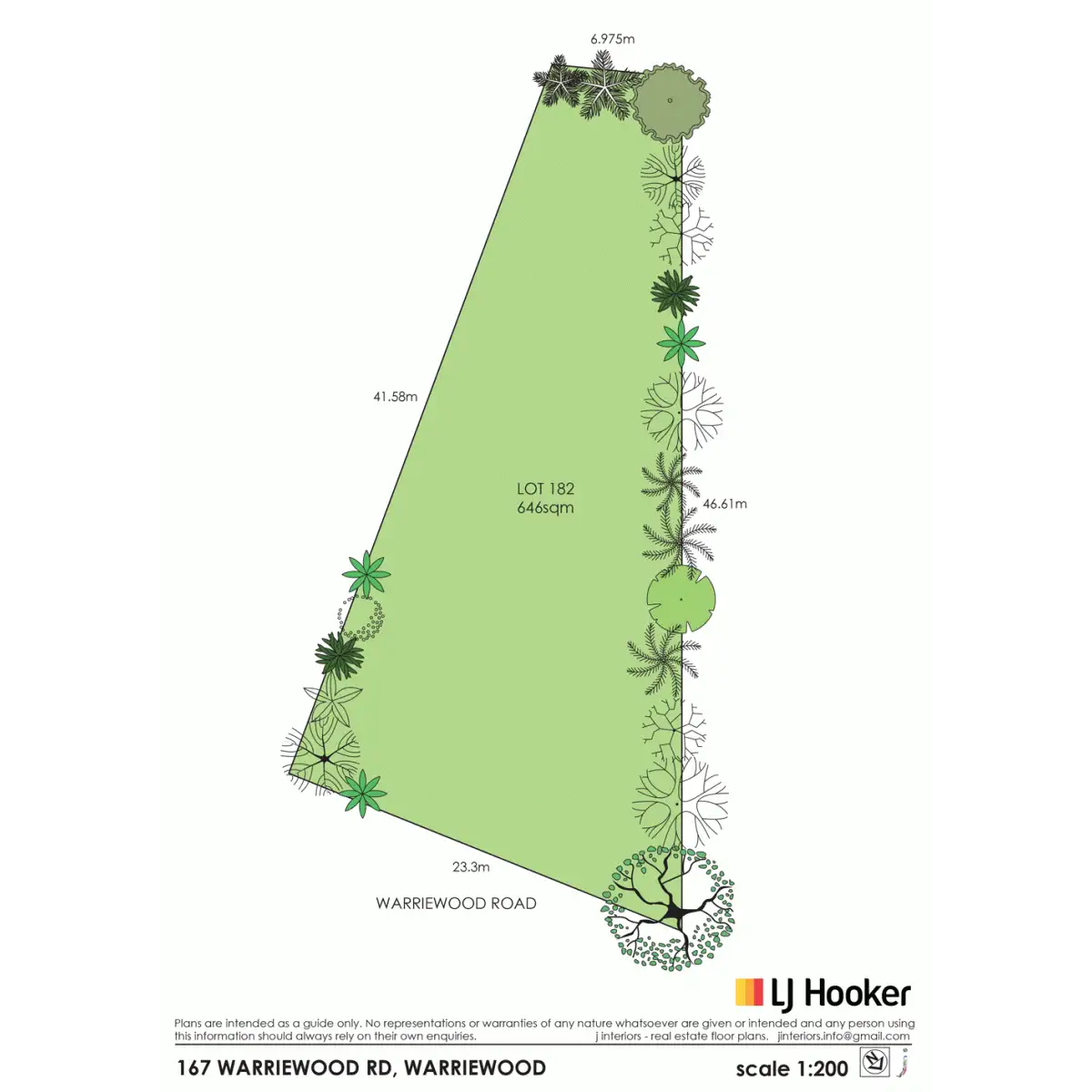 Floorplan of Homely land listing, 167 Warriewood Road, Warriewood NSW 2102