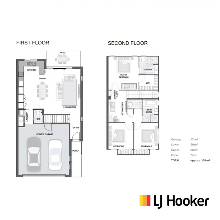 Floorplan of Homely townhouse listing, 7/7 Border Drive North, Currumbin Waters QLD 4223