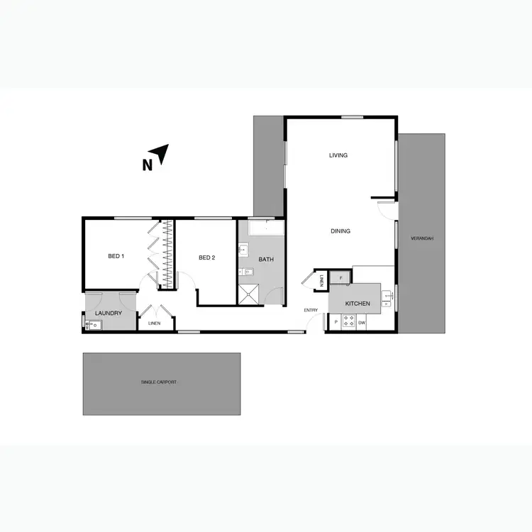 Floorplan of Homely house listing, 14 Bethune Close, Kambah ACT 2902