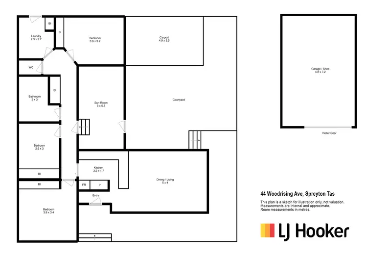 Floorplan of Homely house listing, 44 Woodrising Avenue, Spreyton TAS 7310