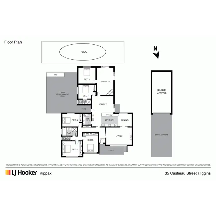 Floorplan of Homely house listing, 35 Castieau Street, Higgins ACT 2615