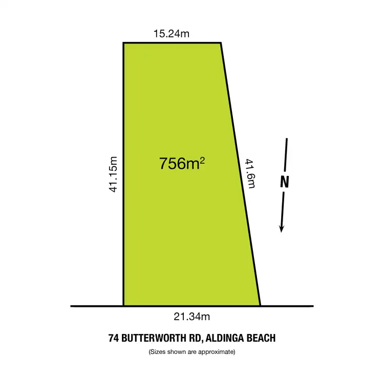 Floorplan of Homely land listing, 74 Butterworth Road, Aldinga Beach SA 5173