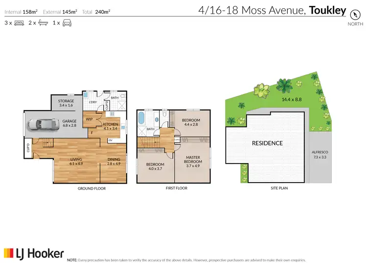 Floorplan of Homely townhouse listing, 4/16-18 Moss Avenue, Toukley NSW 2263