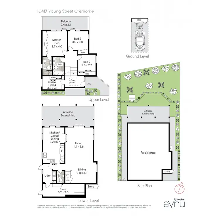 Floorplan of Homely house listing, 104D Young Street, Cremorne NSW 2090