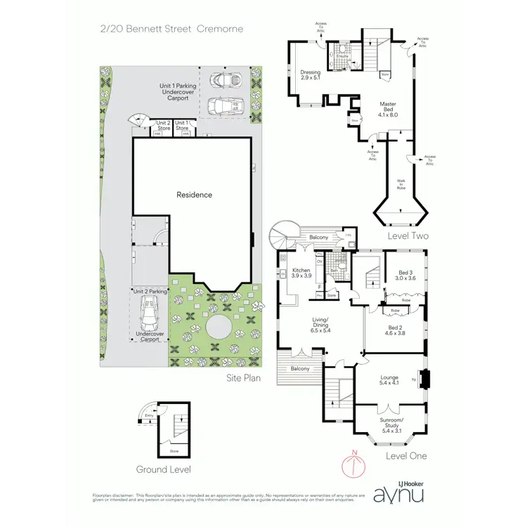 Floorplan of Homely apartment listing, 2/20 Bennett Street, Cremorne NSW 2090
