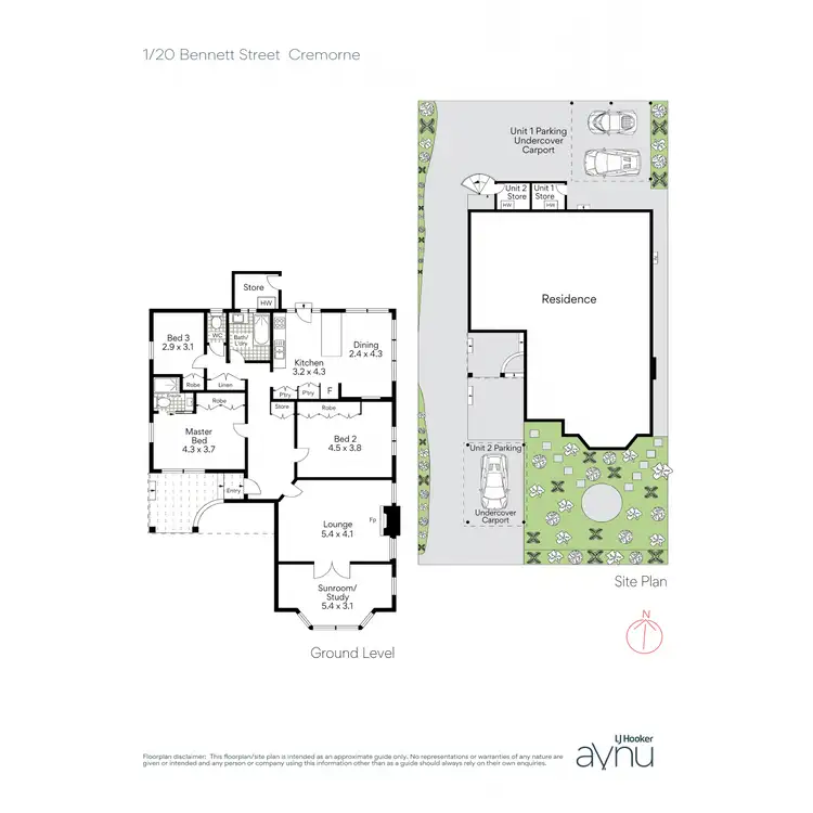 Floorplan of Homely apartment listing, 1/20 Bennett Street, Cremorne NSW 2090