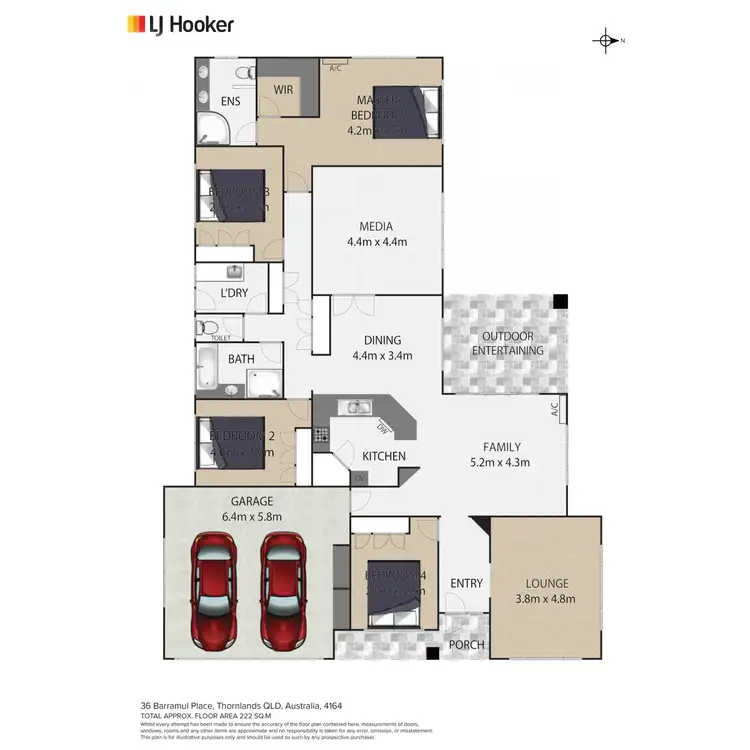 Floorplan of Homely house listing, 36 Barramul Place, Thornlands QLD 4164