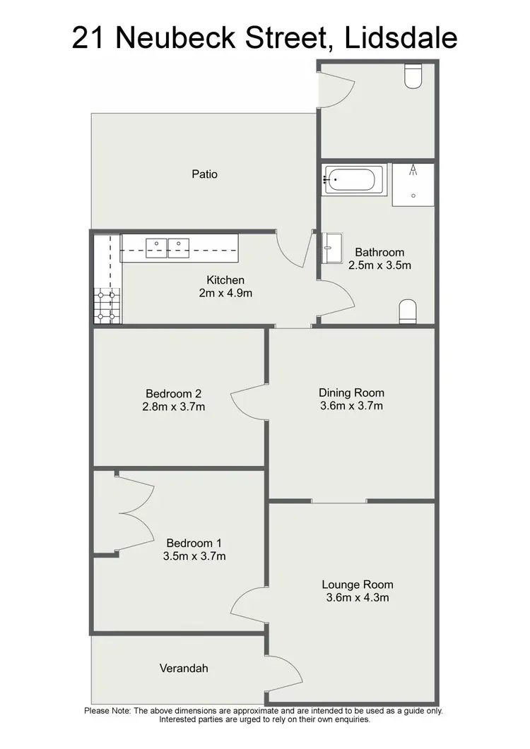 Floorplan of Homely house listing, 21 Neubeck Street, Lidsdale NSW 2790