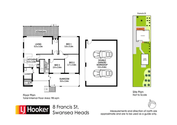 Floorplan of Homely house listing, 8 Francis Street, Swansea Heads NSW 2281