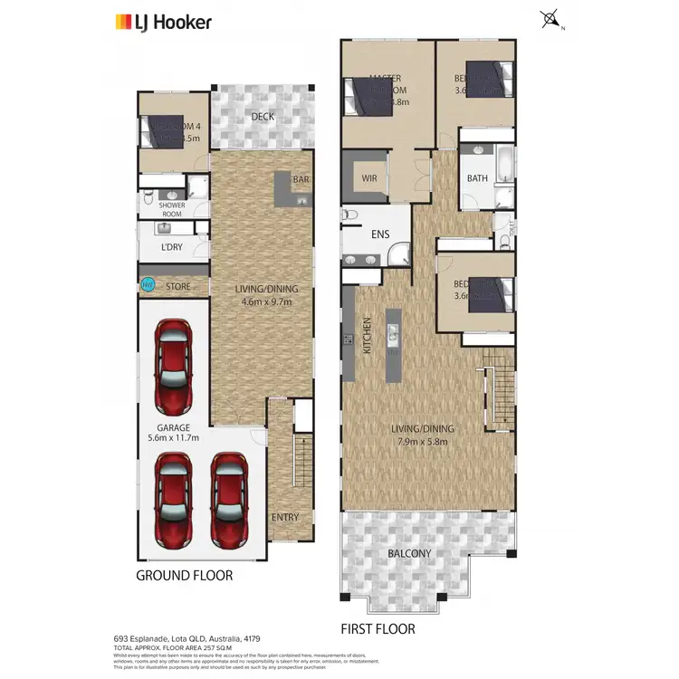 Floorplan of Homely house listing, 693 Esplanade, Lota QLD 4179