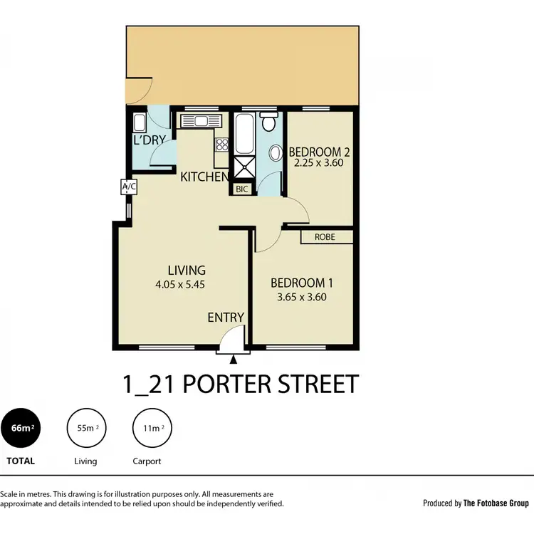 Floorplan of Homely unit listing, 1-3/21 Porter Street, Salisbury SA 5108