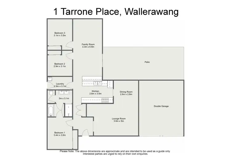 Floorplan of Homely house listing, 1 Tarrone Place, Wallerawang NSW 2845