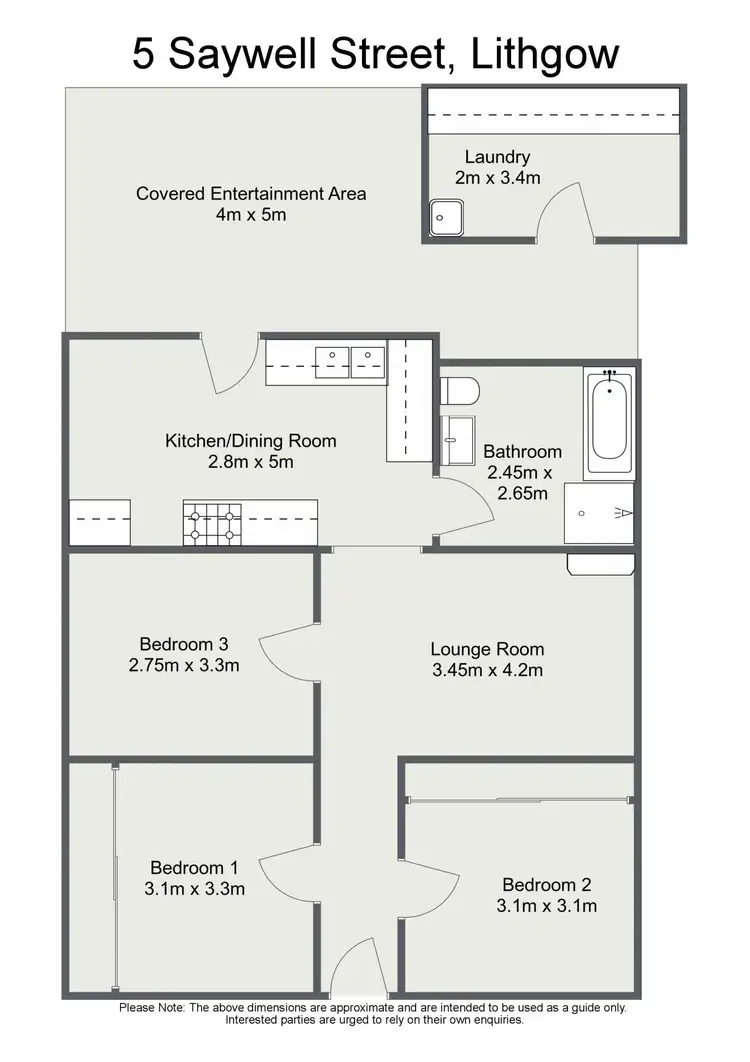 Floorplan of Homely house listing, 5 Saywell Street, Lithgow NSW 2790