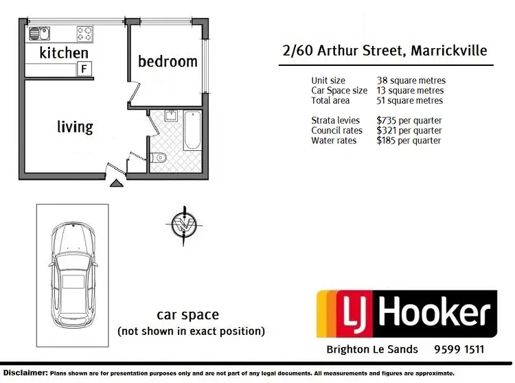 Floorplan of Homely unit listing, 2/60 Arthur Street, Marrickville NSW 2204