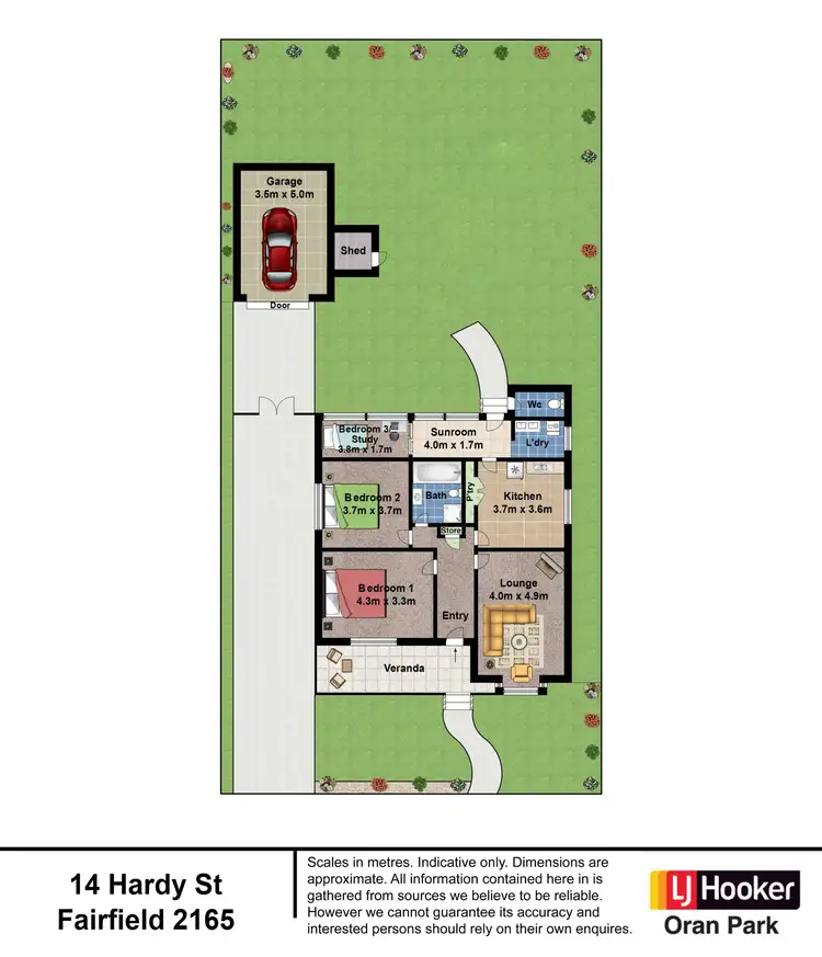 Floorplan of Homely house listing, 14 Hardy Street, Fairfield NSW 2165