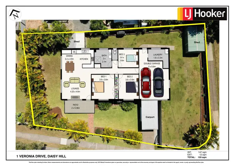 Floorplan of Homely house listing, 1 Veronica Avenue, Daisy Hill QLD 4127
