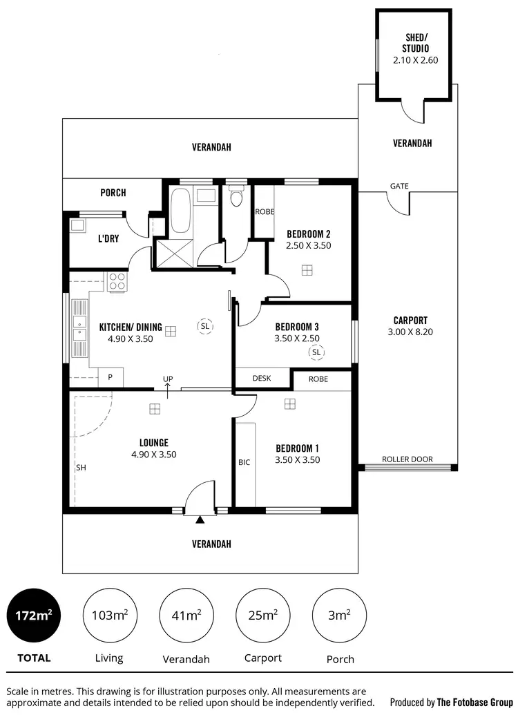 Floorplan of Homely unit listing, 17 Druids Avenue, Mount Barker SA 5251