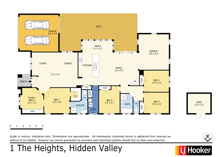 Floorplan of Homely house listing, 1 The Heights, Hidden Valley VIC 3756