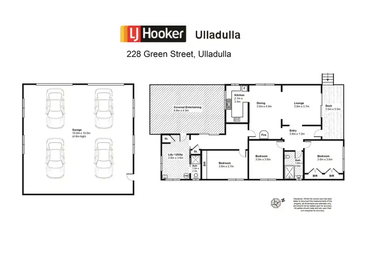 Floorplan of Homely house listing, 228 Green Street, Ulladulla NSW 2539