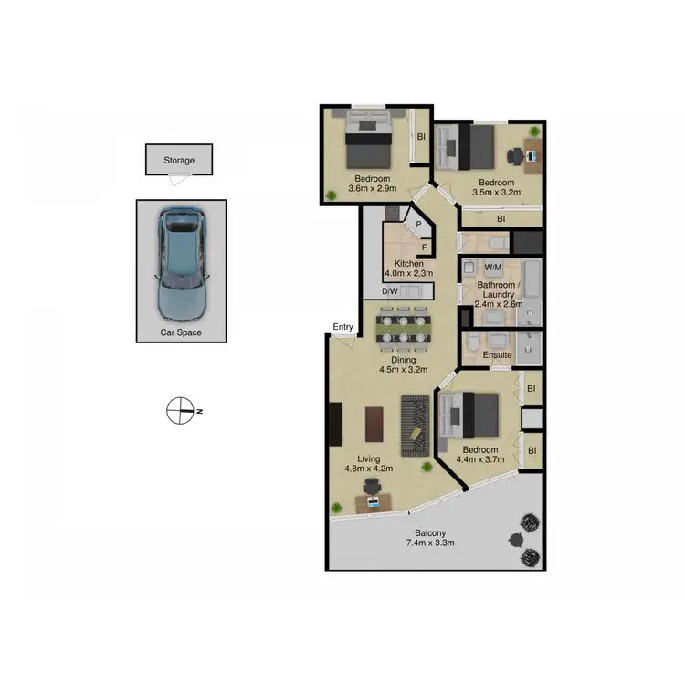 Floorplan of Homely apartment listing, 5/50 Leahy Close, Narrabundah ACT 2604