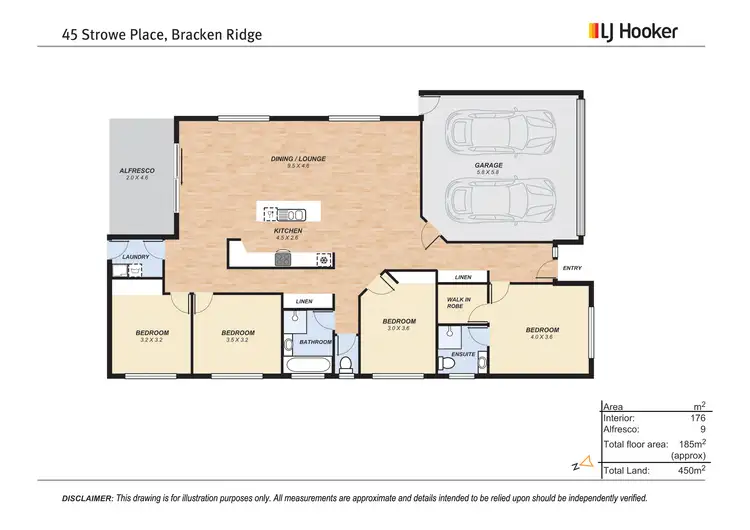 Floorplan of Homely house listing, 45 Strowe Place, Bracken Ridge QLD 4017