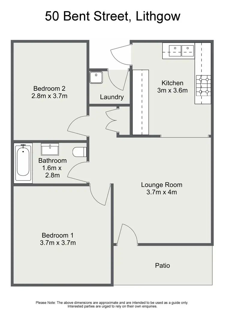 Floorplan of Homely house listing, 50 Bent Street, Lithgow NSW 2790