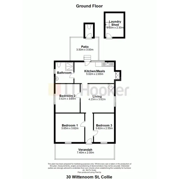 Floorplan of Homely house listing, 30 Wittenoom Street, Collie WA 6225