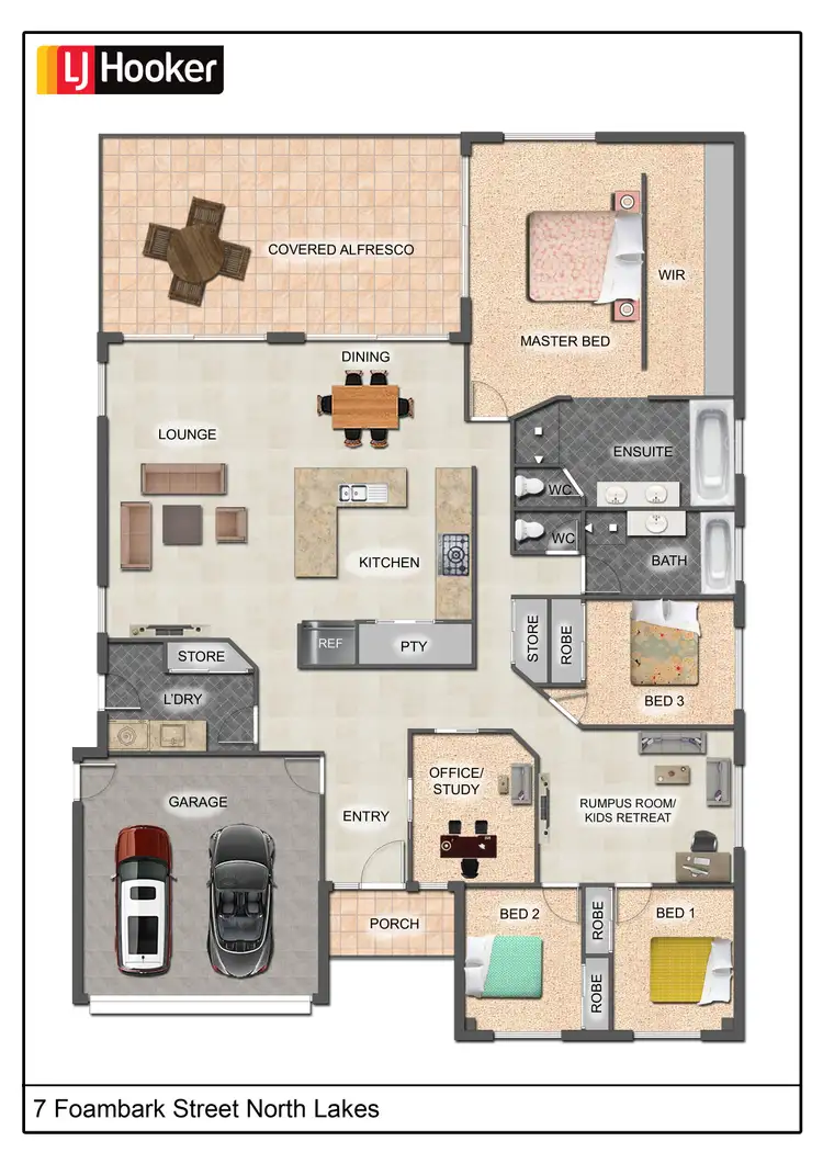 Floorplan of Homely house listing, 7 Foambark Street, North Lakes QLD 4509