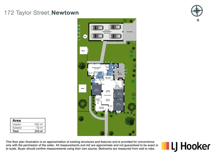 Floorplan of Homely house listing, 172 Taylor Street, Newtown QLD 4350