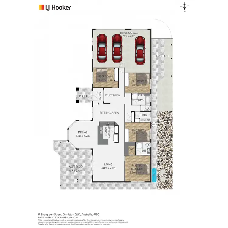Floorplan of Homely house listing, 17 Evergreen Street, Ormiston QLD 4160