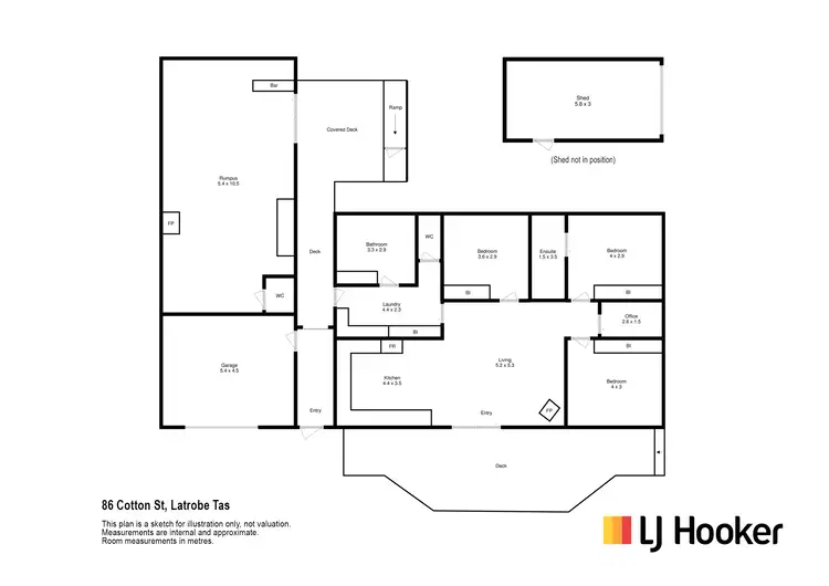 Floorplan of Homely house listing, 86 Cotton Street, Latrobe TAS 7307